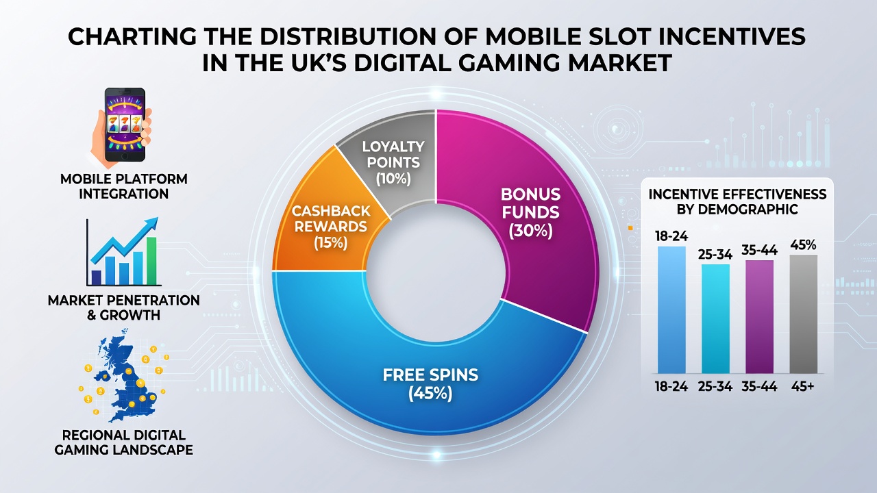 Map illustrating regional allocation of slot rewards in UK mobile gaming apps