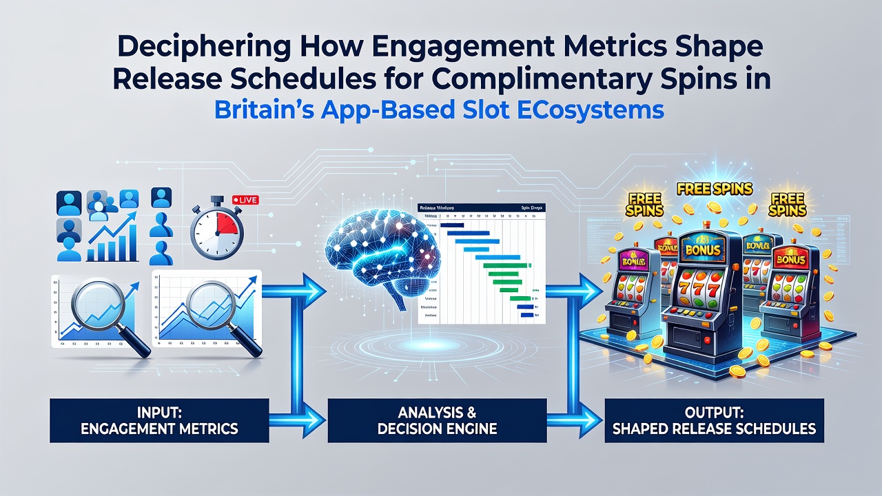 Analytics dashboard showing engagement metrics influencing slot reward schedules in UK mobile apps