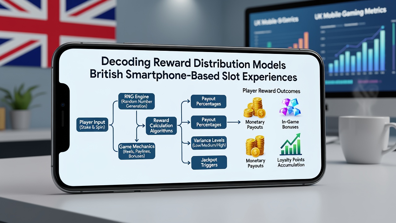 Analytics dashboard showing reward distribution metrics for mobile slot experiences