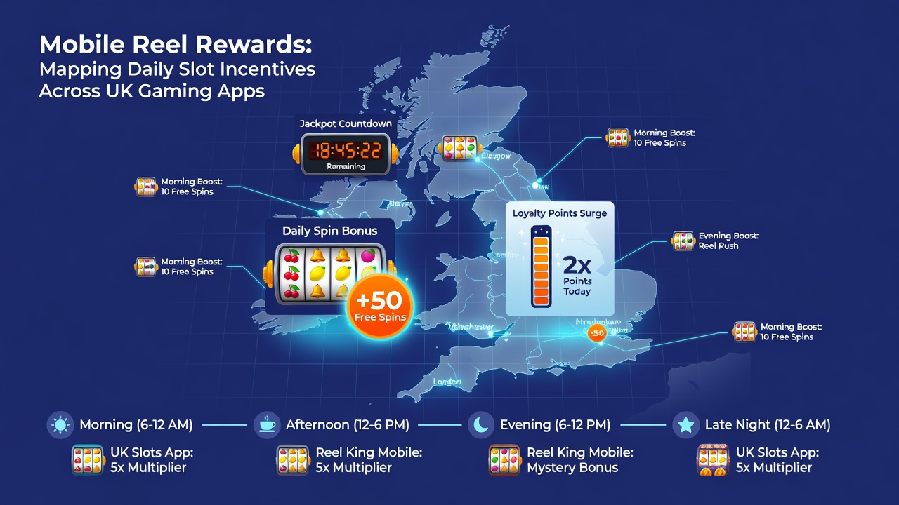 Detailed breakdown of daily reward calendars and slot incentive progression in selected UK mobile gaming applications